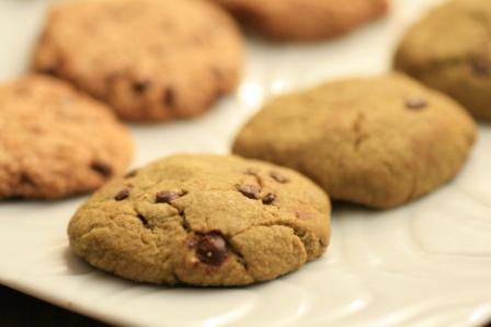 Cookies en vert et noir… Matcha et Chocolat