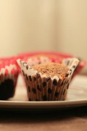 Muffins en noir et rouge… Pavot Cranberry