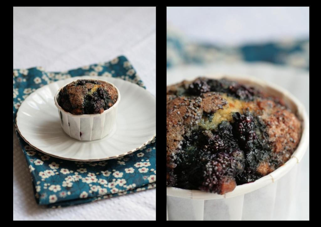 Muffins aux myrtilles & pavot